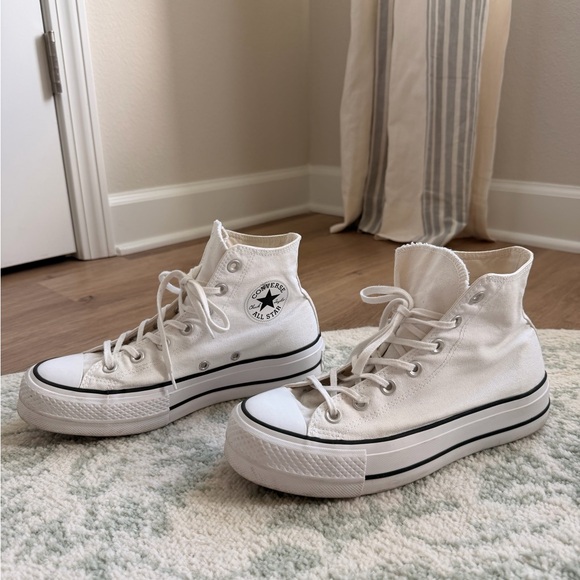 Converse White High-Top Canvas Sneakers - Picture 2 of 5